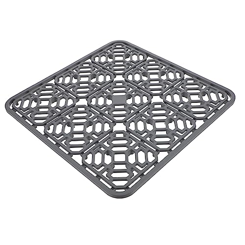 Mobestech Silikon Abtropfmatte für Küchenspüle Rutschfeste Hohle Drainage Matte Hitzebeständig Lebensmittelecht Schützende Abtropffläche für Spüle und Arbeitsfläche von Mobestech