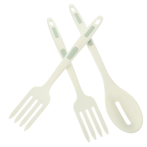 Mobestech Silikon Küchenutensilien Flexibel und Antihaft mit Langem Ergonomischem Griff Hitzebeständig Bpa frei für Kochen Servieren und Rühren in Familie Restaurant und Hot Pot von Mobestech