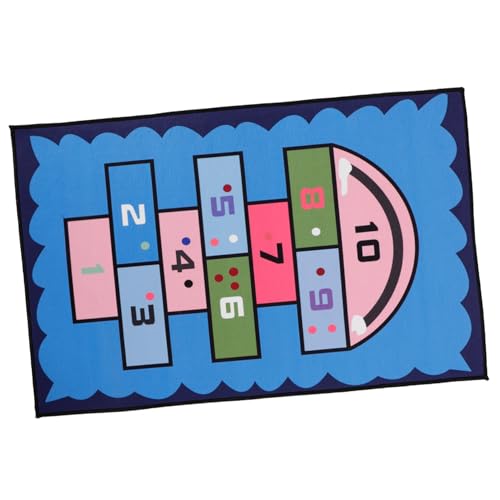 Mobestech Spielmatte für Kinderzimmer Lustiger Hopscotch und Hautfreundlich für Schlafzimmer oder Spielzimmer Cartoon Design Junge Mädchen und Kleinkinder von Mobestech