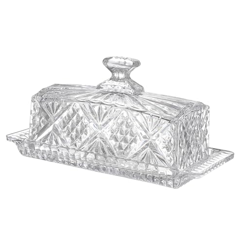 Mobestech Transparente Glas butterdose mit Deckel Rechteckiger Butterbehälter mit Kreativem Präge muster Langlebig und Elegant für Haushalt Restaurant Dessert und Küchenaufbewahrung Mobestech Transparente Glas butterdose mit Deckel Rechteckiger Butterbehälter mit Kreativem Präge muster Langlebig und Elegant für Haushalt Restaurant Dessert und Küchenaufbewahrung von Mobestech