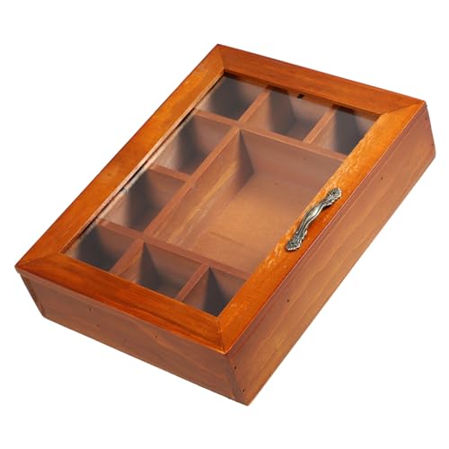 Mobestech Vintage Holz Organizer Box mit Fächern Stilvolle Aufbewahrung für Haargummis und Schmuck Dekorative Schatulle für Verschiedene Anlässe Robuste Struktur mit Acrylabdeckung Mobestech Vintage Holz Organizer Box mit Fächern Stilvolle Aufbewahrung für Haargummis und Schmuck Dekorative Schatulle für Verschiedene Anlässe Robuste Struktur mit Acrylabdeckung von Mobestech
