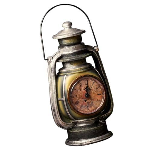 Mobestech Vintage Tischuhr Retro Kerosinlampe Mit Resin-Dekoration Für Tisch Und Wohnzimmer Praktische Wanduhr Für Zuhause Küche Büro Ohne Batterie Mobestech Vintage Tischuhr Retro Kerosinlampe Mit Resin-Dekoration Für Tisch Und Wohnzimmer Praktische Wanduhr Für Zuhause Küche Büro Ohne Batterie von Mobestech