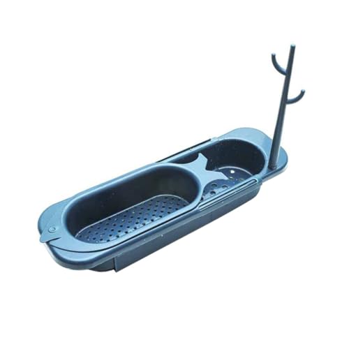 Mobestech Waschbecken Organizer Kunststoff mit Abflusslöchern Spülbecken Schwammhalter und Spültuchhalter Stabiler Bad Ablagekorb Leicht zu Reinigen und Montieren Küchen Aufbewahrung für von Mobestech