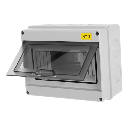 Mobestech Wasserdichte Verteilerbox mit Transparentem Deckel Integrierter Sicherung Multifunktionale Anschlussdose für Innen Außenbereich Wetterfeste Projektbox für Mehrere Geräte und Mobestech Wasserdichte Verteilerbox mit Transparentem Deckel Integrierter Sicherung Multifunktionale Anschlussdose für Innen Außenbereich Wetterfeste Projektbox für Mehrere Geräte und von Mobestech