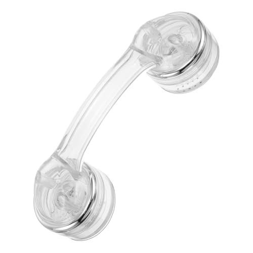 Mobestech Wasserdichter Saugnapf Türgriff ohne Bohren Starker Haltegriff für Schiebetüren Schranktüren Fenster für Bad Küche Wohnwagen Einfache Montage Modernes Design Transparent von Mobestech