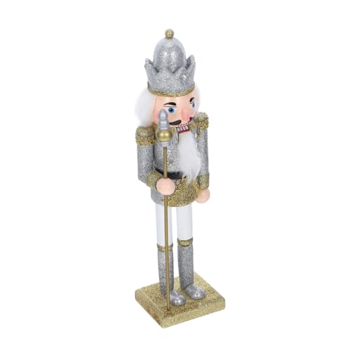 Mobestech Weihnachtlicher Holz Soldat Figur Handbemalt Festliche Weihnachtsdeko für Tisch Regal und Schreibtisch Vielseitige Ornament Dekoration Silber Glitzernd Mobestech Weihnachtlicher Holz Soldat Figur Handbemalt Festliche Weihnachtsdeko für Tisch Regal und Schreibtisch Vielseitige Ornament Dekoration Silber Glitzernd von Mobestech