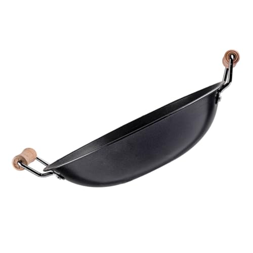 Mobestech Wok mit Doppelgriffen Antihaft Pfanne für Haushalt und Camping Leicht für Induktions und Gasherde Eleganter Küchenhelfer für Familienfeiern Mobestech Wok mit Doppelgriffen Antihaft Pfanne für Haushalt und Camping Leicht für Induktions und Gasherde Eleganter Küchenhelfer für Familienfeiern von Mobestech