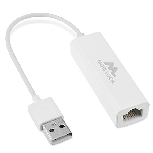USB Ethernet LAN Netzwerkadapter Kompatibel mit Laptops und Allen USB 2.0-kompatiblen Computern, einschließlich Windows 7-11, Vista, Mac OS X und macOS - von Mobi Lock USB Ethernet LAN Netzwerkadapter Kompatibel mit Laptops und Allen USB 2.0-kompatiblen Computern, einschließlich Windows 7-11, Vista, Mac OS X und macOS - von Mobi Lock von Mobi Lock
