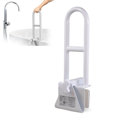 Mobiclinic, Einstiegshilfe Badewanne Senioren, Mit glatten Kanten (4,5 – 13,5 cm), ergonomischer Griff, max. 100 kg, klinische und häusliche Nutzung, sicher und funktional, Mobibary von Mobiclinic