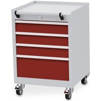 Bedrunka+Hirth Rollcontainer mit Schubladentragkraft 50 kg und Vollauszug, HxBxT 805 x 530 x 500 mm, rubinrot Bedrunka+Hirth Rollcontainer mit Schubladentragkraft 50 kg und Vollauszug, HxBxT 805 x 530 x 500 mm, rubinrot von Bedrunka+Hirth