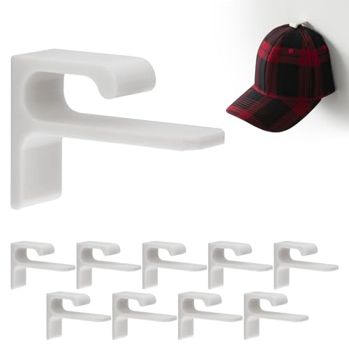 Mobilefox Cap Wandhalterung Basecap Halterung Kappen Mützen Wand Halter 10er Set passend für New Era Flexfit usw. Weiß Selbstklebend Mobilefox Cap Wandhalterung Basecap Halterung Kappen Mützen Wand Halter 10er Set passend für New Era Flexfit usw. Weiß Selbstklebend von Mobilefox