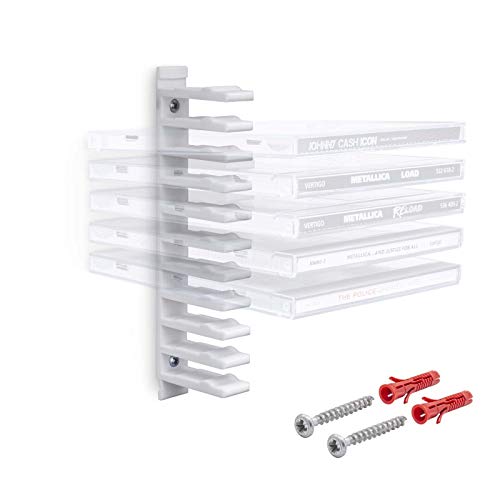 Mobilefox Floating Wandhalterung Modular Halterung Träger Weiß passend für Musik CD Hüllen von Mobilefox