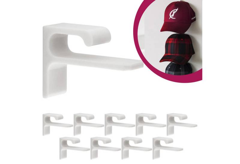 Mobilefox Hängeaufbewahrung Cap Wandhalterung BaseCap Halterung Mützen Set passend für New Era von Mobilefox