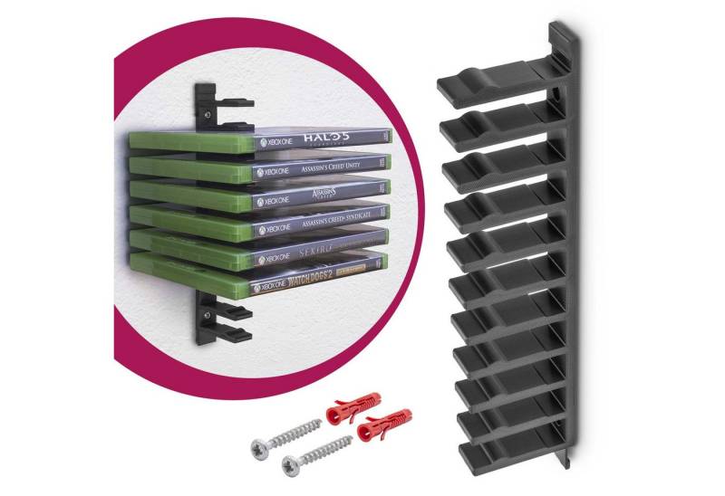 Mobilefox Media-Regal Floating Wandhalterung Modular Halterung für Blu Ray Xbox Spiele von Mobilefox