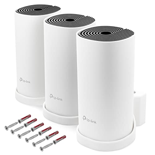 Wandhalterung passend für TP-Link Deco M4 Mesh WLAN Router 3 Stück mit Kabelmanagement Wandhalterung passend für TP-Link Deco M4 Mesh WLAN Router 3 Stück mit Kabelmanagement von Mobilefox