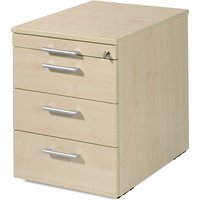 Rollcontainer Lissabon, HxBxT 566 x 600 x 430 mm, 3 Kunststoffschübe, Ahorn von Jungheinrich PROFISHOP