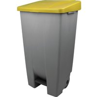 helit Tret-Abfallbehälter "the step chief“, 120 Liter, gelb von helit