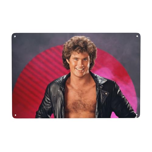 Mobili David Star Hasselhoff Lustige Garagen-Dekoration, Humor, Männerhöhle, Bar-Schilder, Vintage-Metallblechschild, Heim- und Bürodekoration, 40,6 x 30,5 cm Mobili David Star Hasselhoff Lustige Garagen-Dekoration, Humor, Männerhöhle, Bar-Schilder, Vintage-Metallblechschild, Heim- und Bürodekoration, 40,6 x 30,5 cm von Mobili