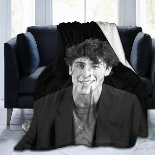 Timothee Star Chalamet-Decke, warme, leichte und ultraweiche Flanell-Fleecedecke, Anti-Pilling-Plüschdecke für Bett, Couch, Sofa, Bettwäsche-Dekoration, 152,4 x 127 cm von Mobili