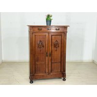 Antik Gründerzeit Vertiko Schrank Wohnzimmerschrank Flurschrank Wäscheschrank Um 1900 von MobiliarBerlin