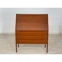 Danish Teak Sekretär Schreibtisch Schreibschrank Nils Jonsson Vintage von MobiliarBerlin