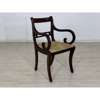 Englisch Mahagoni Stuhl Schreibtischstuhl Bürostuhl Armlehnstuhl Vintage von MobiliarBerlin