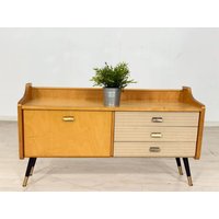 Mid Century Lowboard Kommode Wohnzimmerschrank Vintage Cabinet von MobiliarBerlin