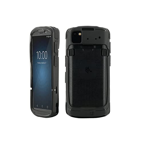 Mobilis Schutzhülle für Zebra TC53 TC58, Robuste Hülle für Zebra TC53e - TC53 - TC58 Touchscreen-Computer, Schwarz von Mobilis