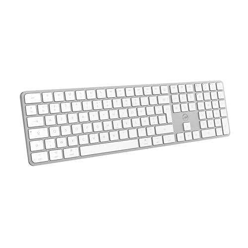 Mobility Lab KMP2000W – kabellose Mac-Tastatur mit Mehreren Verbindungen – AZERTY, 2,4 GHz USB-Empfänger + 3 x Bluetooth, 15 Multimedia-Shortcuts, schnelles Aufladen über USB-C – Mac von Mobility Lab