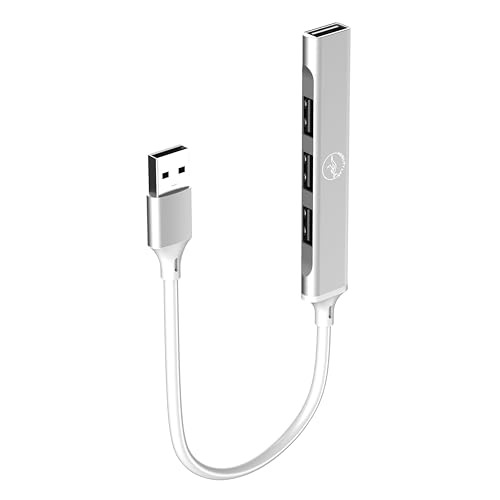 Mobility Lab ML314013 – Slim USB Hub 4USB 2.0 – Plug and Play, 4 USB-Ports, schnelle Datenübertragung, schlankes Design, Aluminium-Finish, MacOS und Windows-Kompatibilität von Mobility Lab