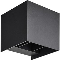 Mobilux Cube LED Wandleuchte IP65 schwarz Mobilux Cube LED Wandleuchte IP65 schwarz von Mobilux