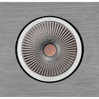 Mobilux MOBiDIM COB Power Q 11,5 W LED Einbaustrahler, Dim-to-Warm Aluminium gebürstet, poliert von Mobilux