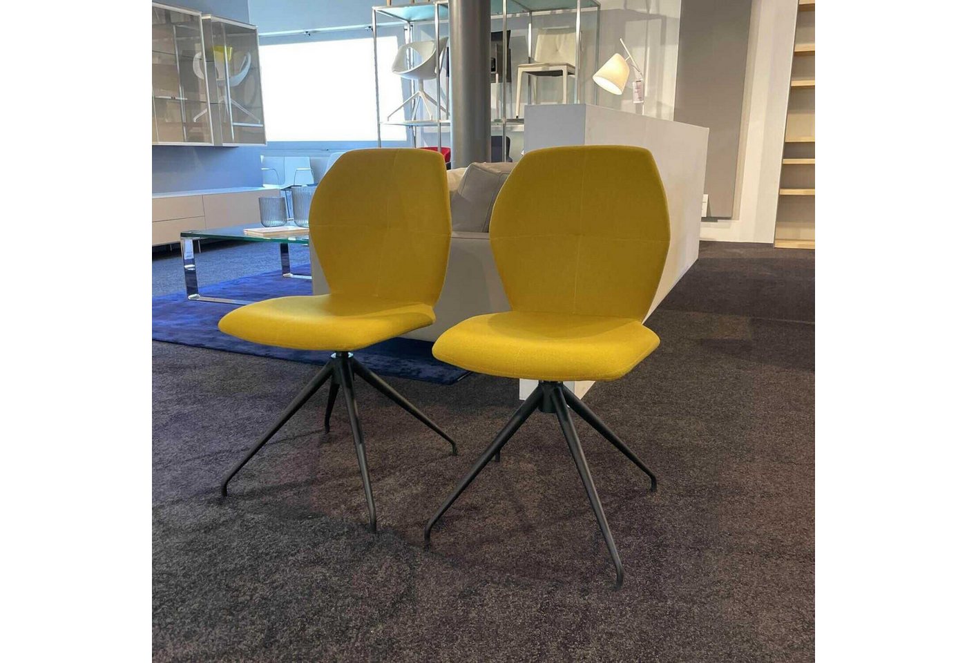 Mobitec Essgruppe 2er-Set Stuhl Mood 91 Stoff Orlando Mustart 164 Sternfuß Mobitec Essgruppe 2er-Set Stuhl Mood 91 Stoff Orlando Mustart 164 Sternfuß von Mobitec
