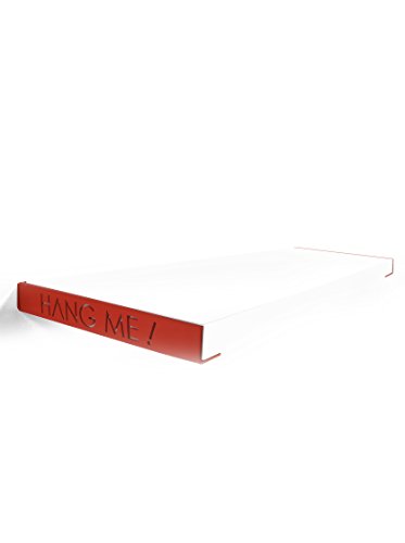 Mobito Design Hang Me, Spanholz, weiß/rot, 3 x 60 x 23cm von Homemania