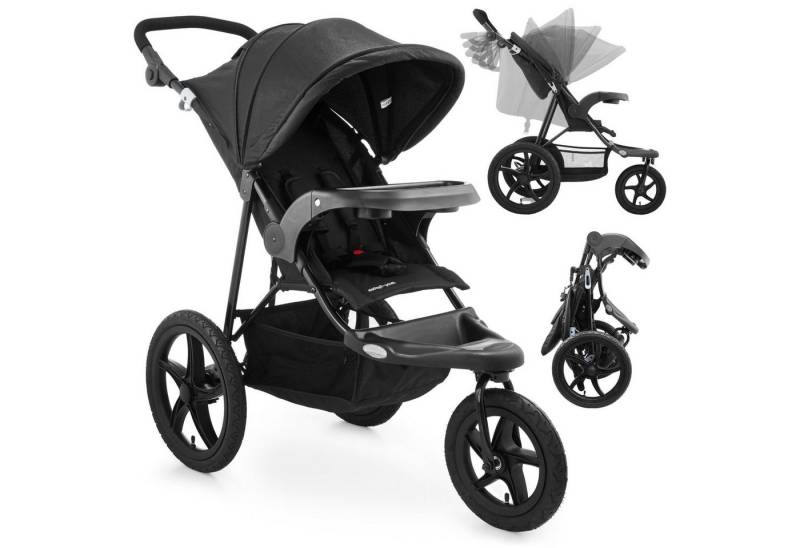 Moby-System Dreirad-Kinderwagen Jogging-Kinderwagen mit Luftreifen und Verdeck - Modell: MOUNTAIN von Moby-System