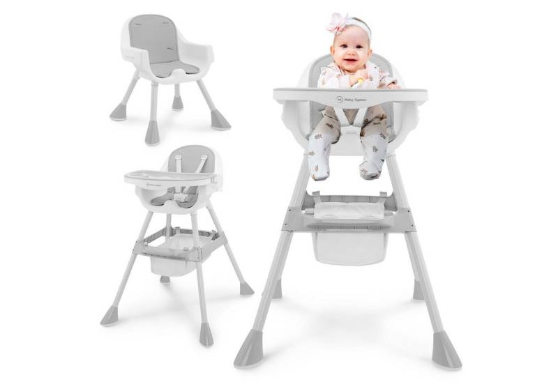Moby-System Kinderstuhl Moby-System Magnolia 2in1 Hochstuhl - Grau von Moby-System
