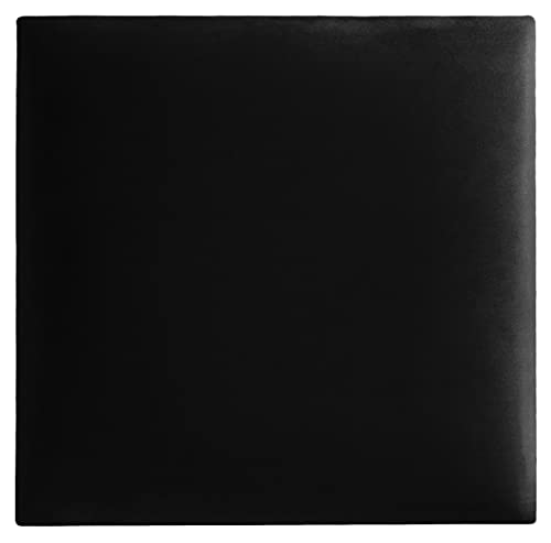 softwalls Wandkissen Samt mit 50mm Polsterung - Bett Kopfteil Wandpolster - Wandverkleidung - Wandpaneele | 30 x 30 Schwarz von softwalls