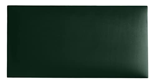 softwalls Wandkissen Samt mit 50mm Polsterung - Bett Kopfteil Wandpolster - Wandverkleidung - Wandpaneele | 60 x 30 Dunkelgrün von softwalls