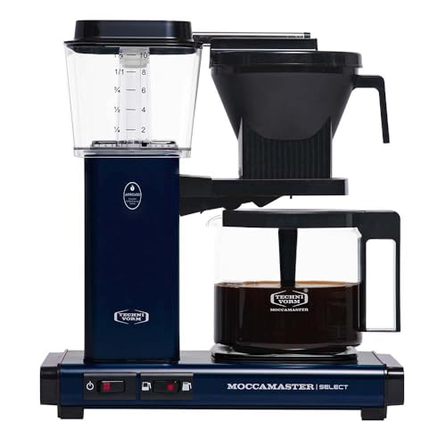 Moccamaster KBG Select, Filterkaffeemaschine, Kaffeekanne mit Filter, Midnight Blue, 1.25 Liter von Moccamaster