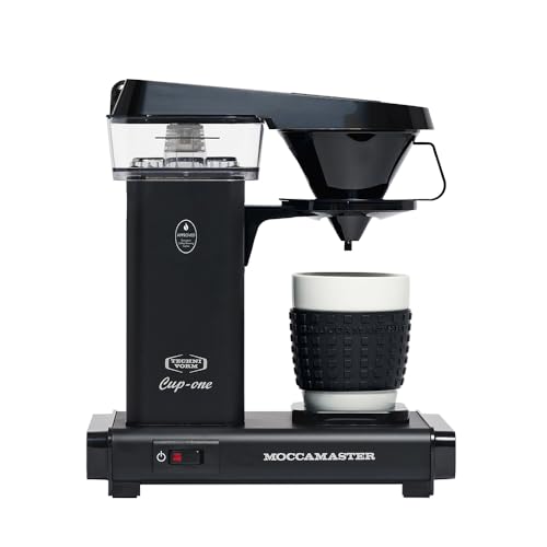 Moccamaster Cup-One, Kaffeemaschine Filtermaschine, Kaffeemaschine Klein 2 tassen, Kaffeefilter, Matt Black von Moccamaster