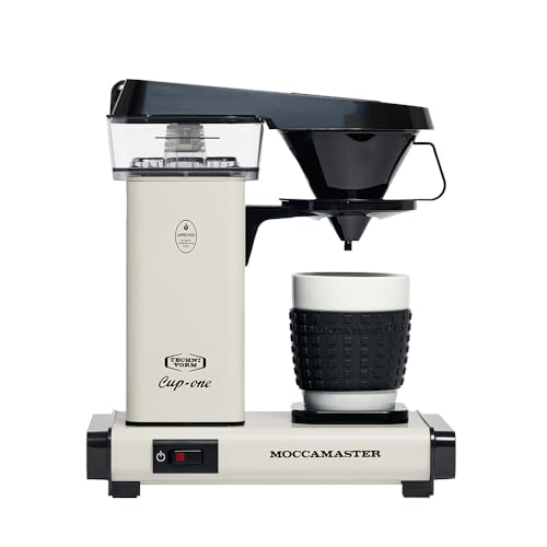 Moccamaster Cup-One, Kleine Kaffeemaschine, Filterkaffeemaschine, Off-White, 300ML von Moccamaster