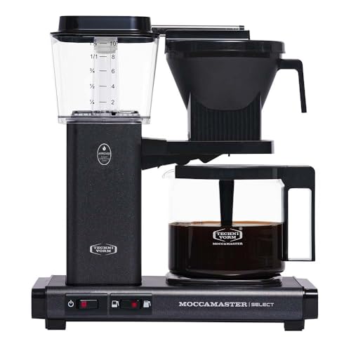 Moccamaster KBG Select, Kaffeekanne mit filter, Filterkaffeemaschine, Stone Grey, 1.25 Liter von Moccamaster