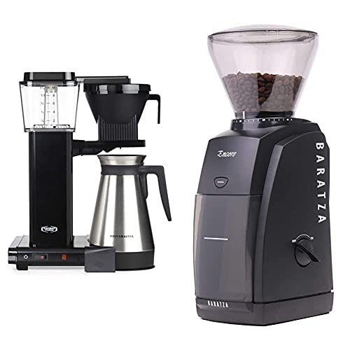 Moccamaster Filter Kaffeemaschine KBGT Thermos, 1.25 Liter, 1450 W, Black & Baratza Encore Electric Coffee Grinder with Conical Grinder, Schwarz von Moccamaster