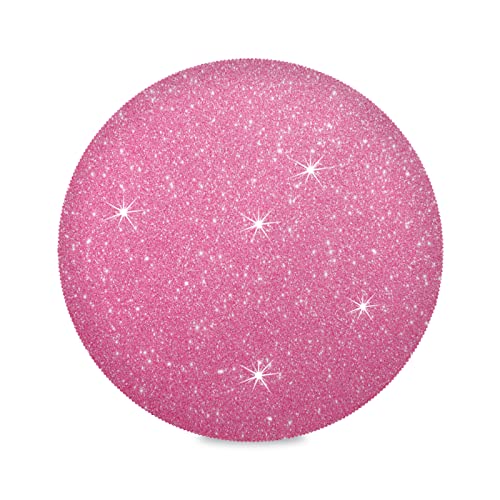 Pinke Platzsets, luxuriöses Leder-Tischset, rosa Glitzer, glitzernde Tischsets, 2 Stück, rosa glitzernde Tischsets für Hochzeit, Party, Zuhause, 40 cm Pinke Platzsets, luxuriöses Leder-Tischset, rosa Glitzer, glitzernde Tischsets, 2 Stück, rosa glitzernde Tischsets für Hochzeit, Party, Zuhause, 40 cm von MochaDD