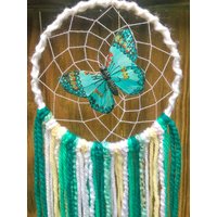 Mehrfarbiger Türkis Traumfänger Mit Schmetterling von MochaMakes1