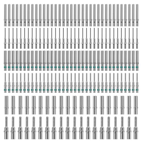 180 Stück Deutsch Kontakt Kit, 12# 16# 20# Solid Pin Male Female Wire Gauge 12-14AWG 14-20AWG 20-22AWG Deutsch Stecker Sortiment für DT DTM DTP DTHD HD10 HDP20 HD30 Serie von Mocoli