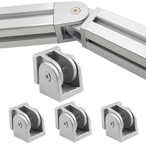 4Stück Winkelverbinder, Aluprofil 40x40 Verbinder Einstellbarer Gelenkverbinder 180° Drehbereich Aluprofil Verbinder Aus Zinklegierung FüR Diy Projekt (4040) von Mocoli