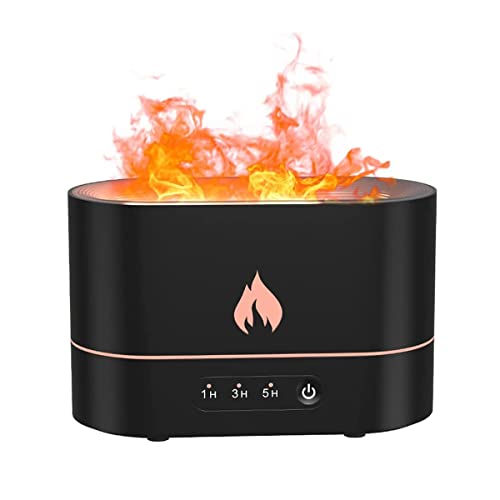 Aroma Diffuser Mit Flammen Effekt, Aroma Diffusoren für ätherische Öle, Quiet Luftdiffusor Aromatherapy Luftbefeuchter, Cool Mist Luftbefeuchter für Schlafzimmer, Zuhause, Büro, Yoga Aroma Diffuser Mit Flammen Effekt, Aroma Diffusoren für ätherische Öle, Quiet Luftdiffusor Aromatherapy Luftbefeuchter, Cool Mist Luftbefeuchter für Schlafzimmer, Zuhause, Büro, Yoga von Mocoli
