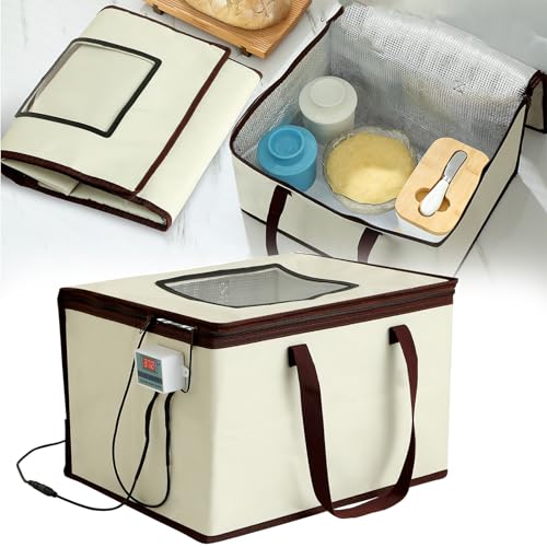 Brot Gärbox mit Heizung, Brot Gärbox Sauerteig Brot Gärschrank 35L Faltbare Teiggärbox mit Einstellbare Temperatur und Timer für Brotbacken Joghurt Natto 40x30x26cm Brot Gärbox mit Heizung, Brot Gärbox Sauerteig Brot Gärschrank 35L Faltbare Teiggärbox mit Einstellbare Temperatur und Timer für Brotbacken Joghurt Natto 40x30x26cm von Mocoli
