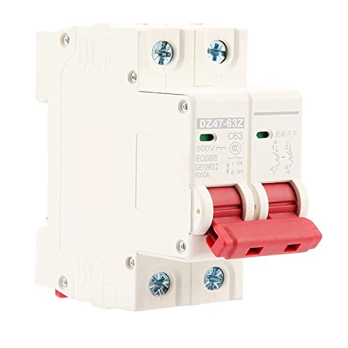 DC Leistungsschalter, 500V DC Mini-Leistungsschalter MCB-Sicherheitsschalter, 2P Niederspannungs Miniatur Leistungsschalter Solar Energy Switch (32A) von Mocoli